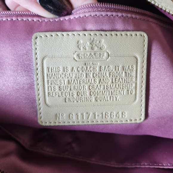 Coach Signature Maddison Sateen Abigail Satchel Shoulder Bag 18648 - Picture 13 of 15